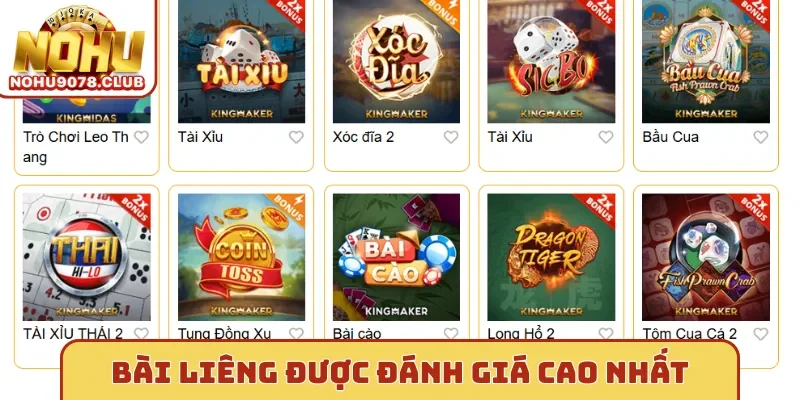 Bài liêng Nohu được đánh giá cao nhất