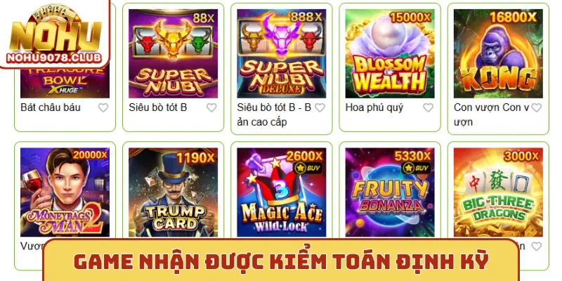 Game Nohu nhận được kiểm toán định kỳ
